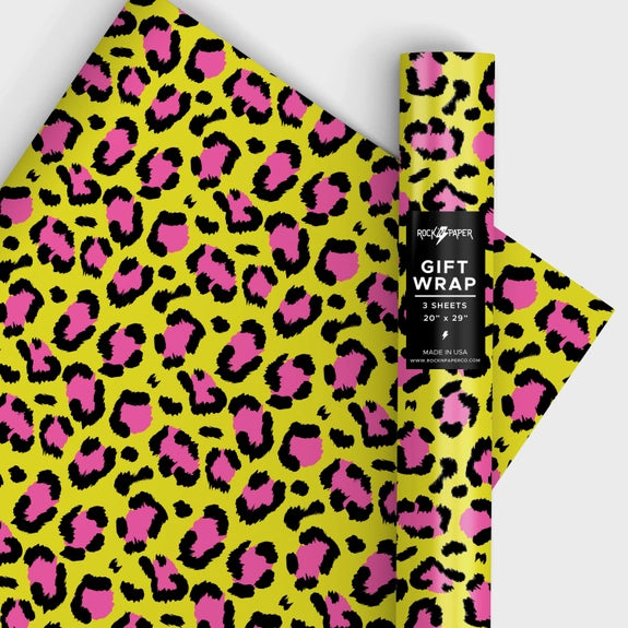 Punk Leopard Gift Wrapping Paper
