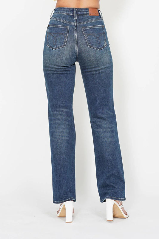 Judy Blue Ripped Knee Dad Jean
