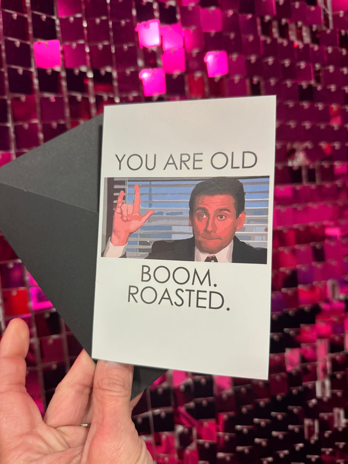 You Are Old Boom Roasted Birthday Card