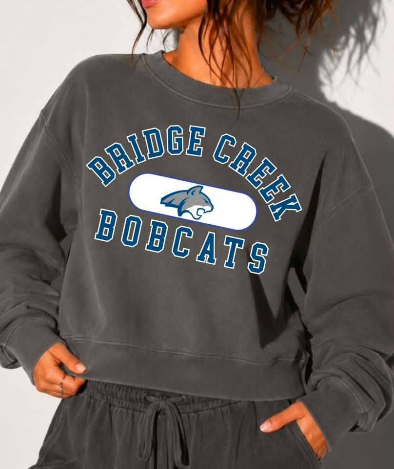 Bobcats Crop Crewneck