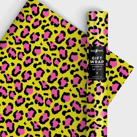 Punk Leopard Gift Wrapping Paper