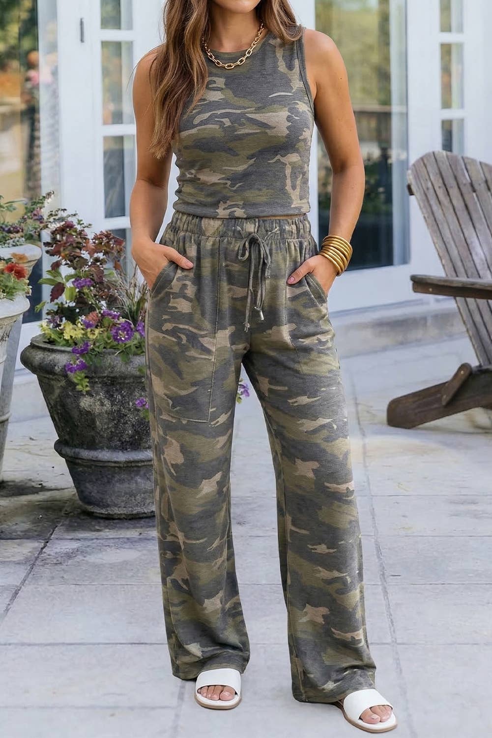 Camo Tank Pant Set