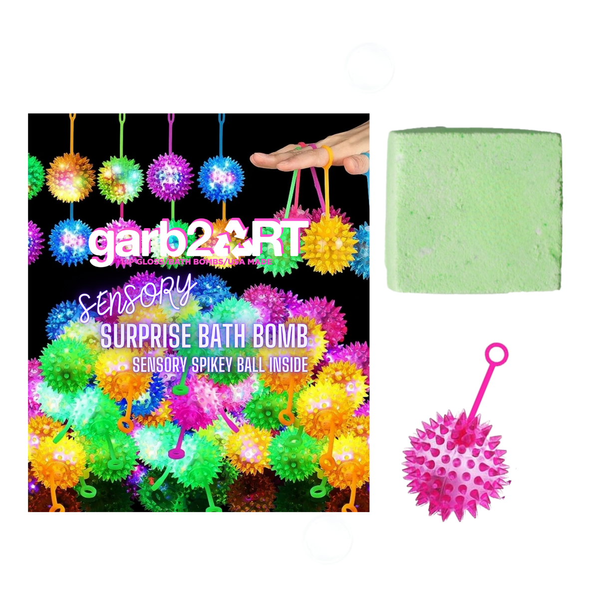 Sensory Bath Bomb | Spikey Ball
