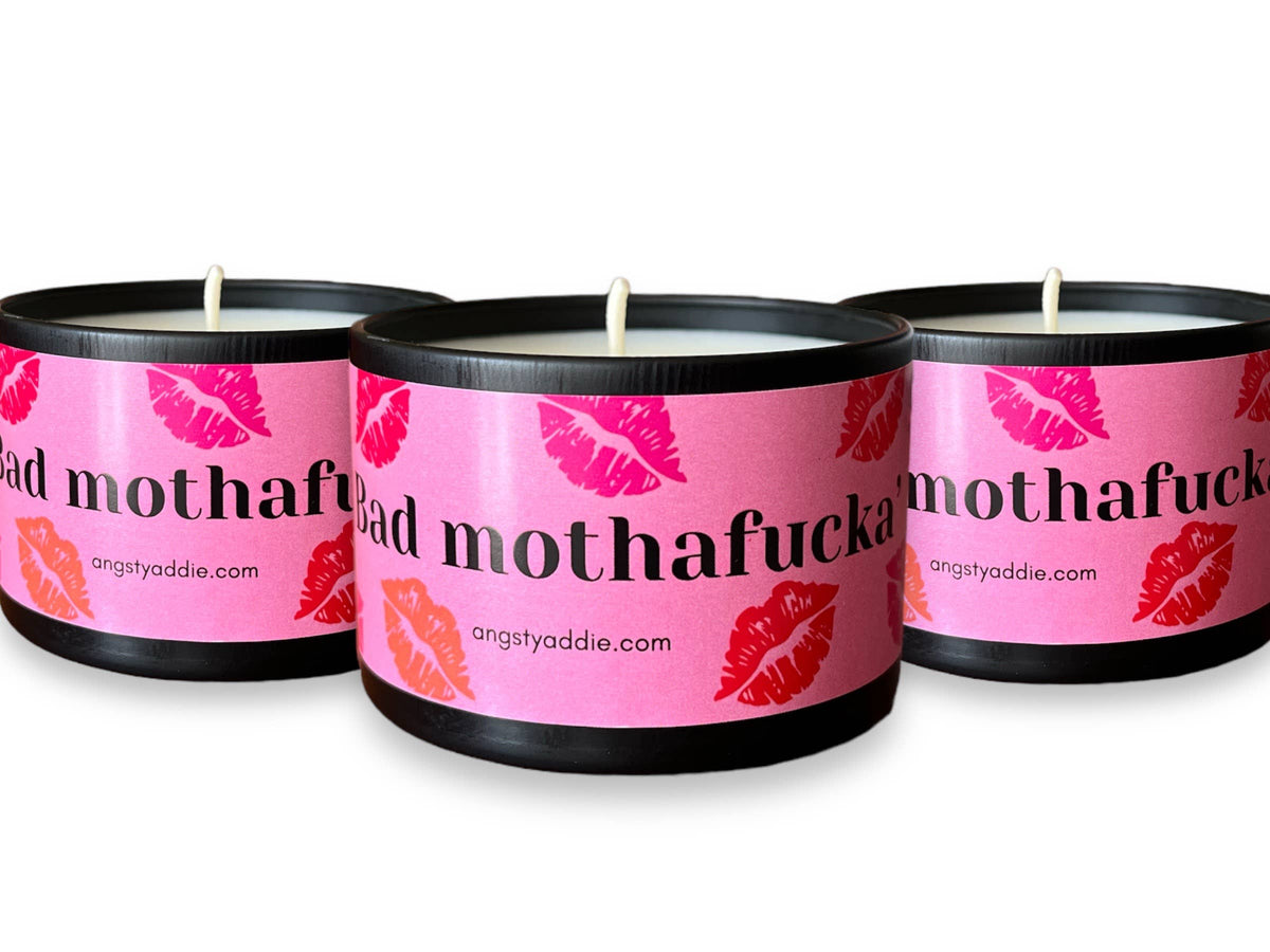 Funny Mother's Day candle for mom, badass mom gift, 14 oz.