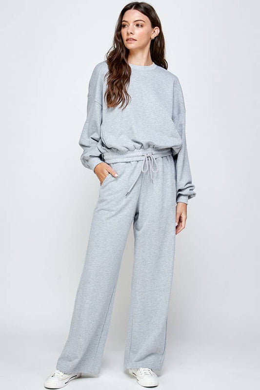 GREY OVERSIZE TERRY