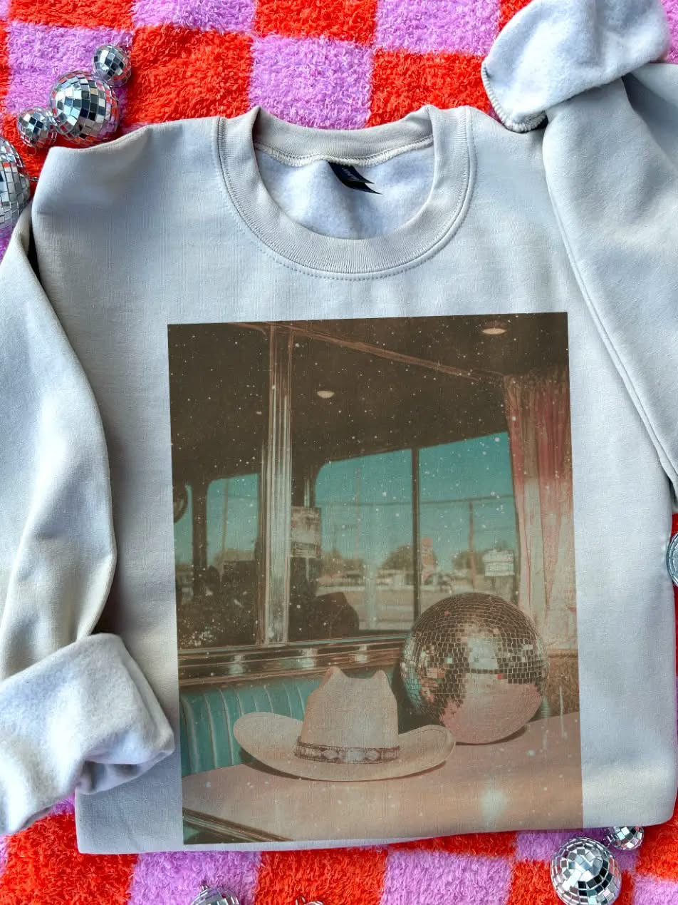 Disco Pop Graphic Sweatshirt
