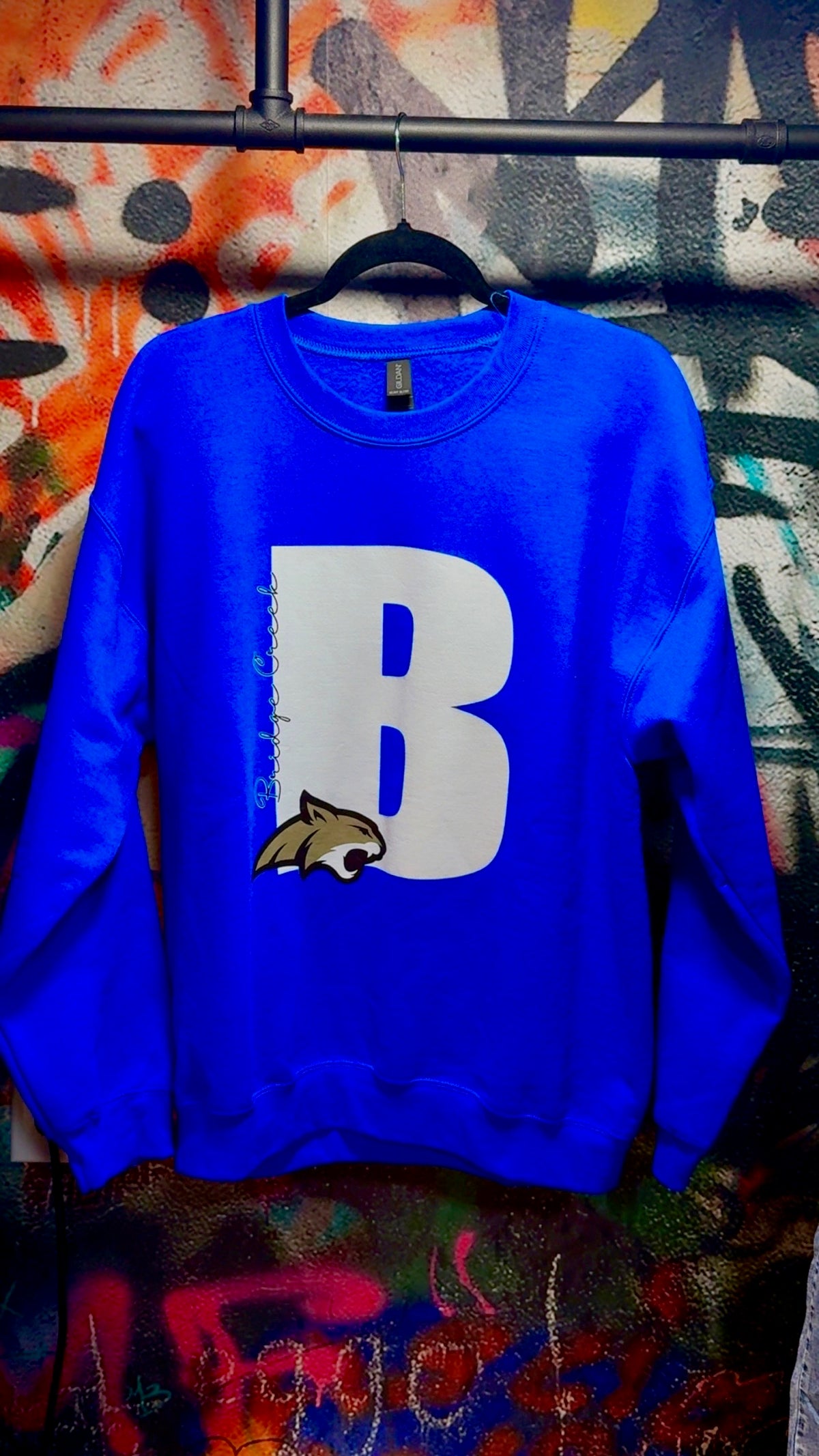 “B” with Bobcat Sweatshirt