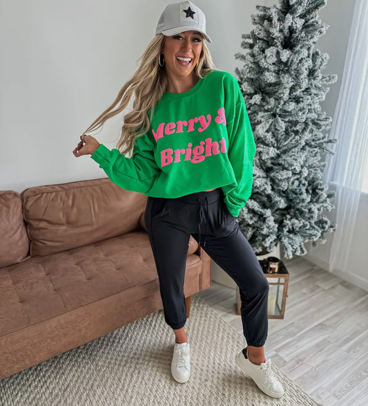 Merry & Bright sweatshirt