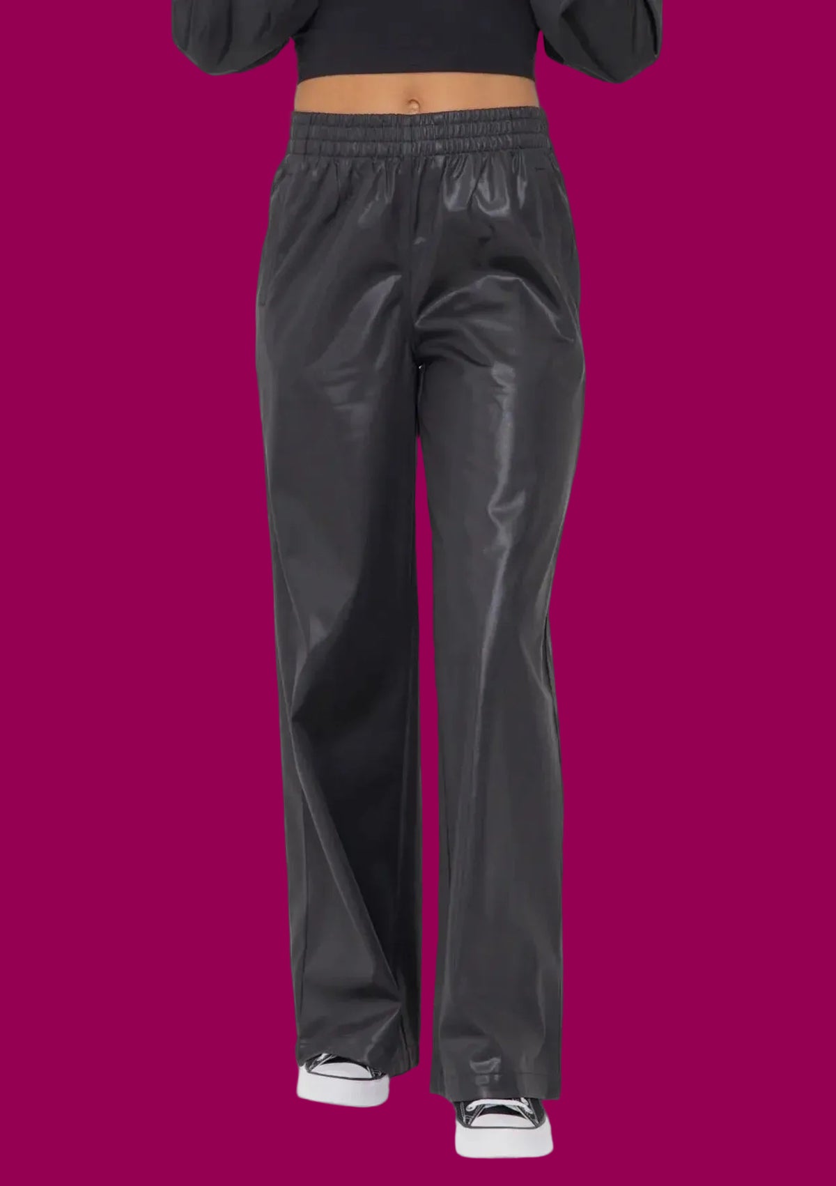 Mono B- leather sweatpant
