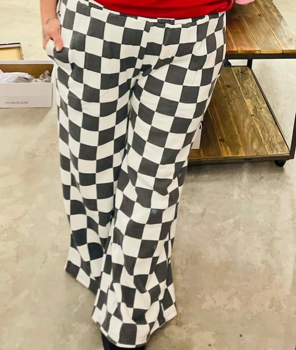Checked Sweatpants- Blakley Brand
