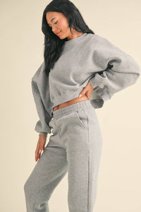 Oversized Crop Crewneck