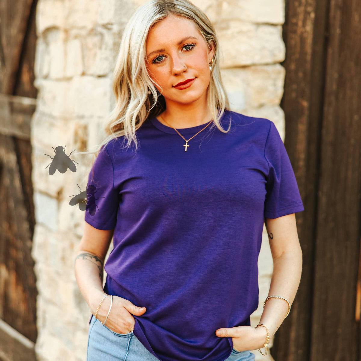 Purple Basic Tee