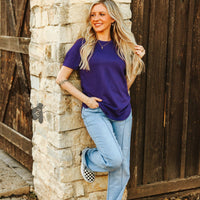 Purple Basic Tee