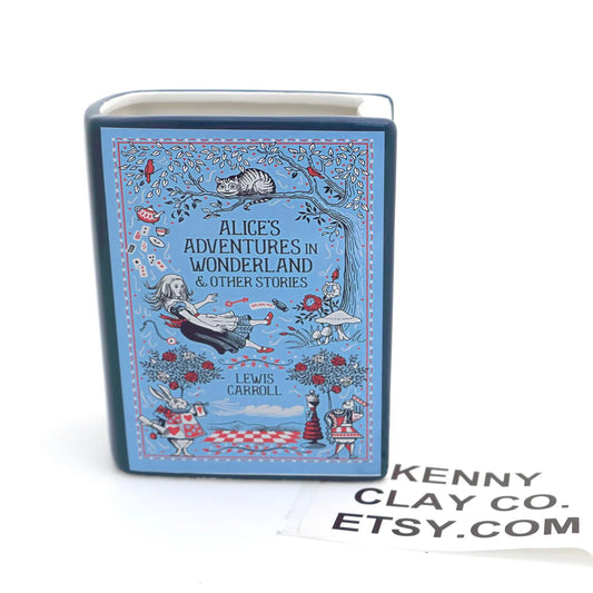 Alice's Adventure in Wonderland Ceramic Book Vase
